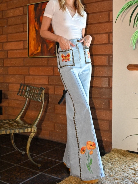 Stoned Immaculate Denim - Stoned Immaculate butterflies are free bells